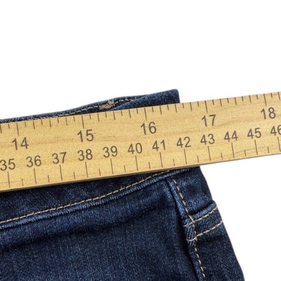 Simply Vera Vera Wang Ankle Mid-Rise Jeans Dark Wash Size 12 Like New - Picture 6 of 8